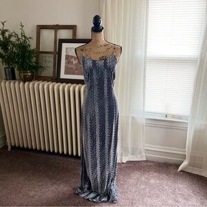 Vintage Scott McClintock Velvet Evening Gown